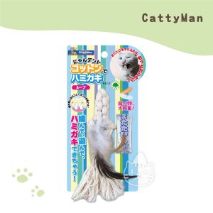 CATTYMAN 木天蓼粉添加棉布刷牙玩具-繩狀.
