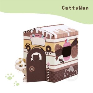 CattyMan貓屋折疊遊玩紙箱-蛋糕屋.