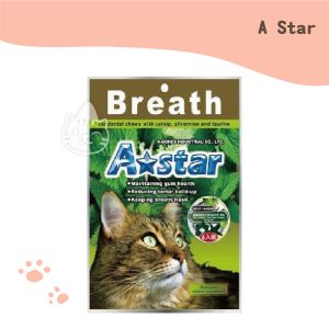 A Star貓專用星星型薄荷潔牙骨-鮪魚 (15g6包)