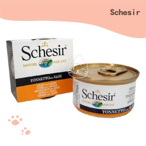 Schesir貓罐-鮪魚+蘆薈 85g