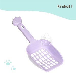 Richell 卡羅貓便盆用鏟子-大貓砂用 (紫)