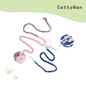 cattyman 炫彩逗貓球-長尾巴 (藍色粉色).
