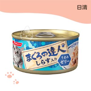 日清新達人果凍貓罐TC1-鮪魚+鰹魚+吻仔魚 80G