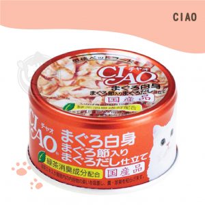 CIAO 旨定罐87號-鮪.柴魚片.鮪魚高湯口味 85G