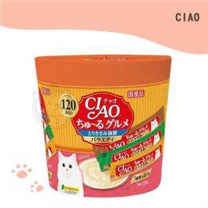 CIAO啾嚕肉泥 雞肉海鮮超級滿腹美味組合 14g120入(SC-213)