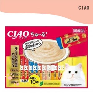CIAO啾嚕肉泥 鮪魚雞肉增量組合包 14g40入(SC-186)