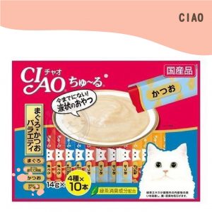 CIAO啾嚕肉泥 鮪魚鰹魚口味增量組合包 14g40入(SC-132)