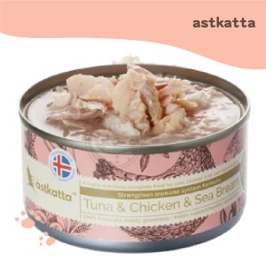 astkatta 冰島主食罐-鮪魚+嫩雞+鯛魚 80g