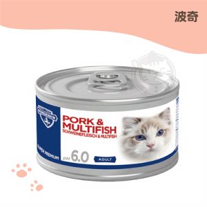 德國波奇 pH6.0 無榖貓用主食罐-豬肉+魚肉 200g