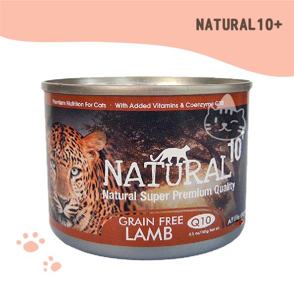 NATURAL10+紐西蘭原野無穀機能主食罐(原野羔羊)185g