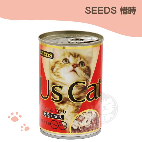 Seeds聖萊西 US CAT愛貓餐罐-鮪.蟹肉 400g Seeds聖萊西 US CAT愛貓餐罐-鮪.蟹肉 400g