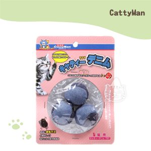 Catty Man丹寧布貓玩具-球