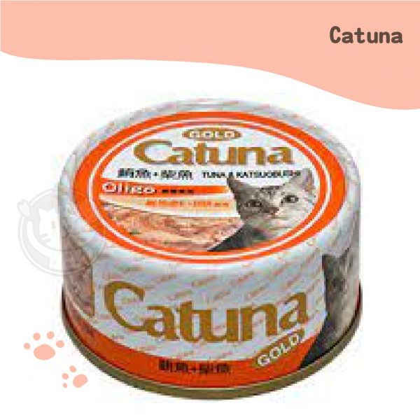 Catuna開心金罐 鮪魚+柴魚口味 80g