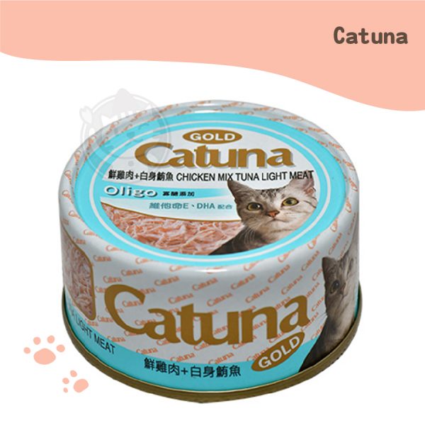 Catuna開心金罐 鮮雞肉+白身鮪魚 80g
