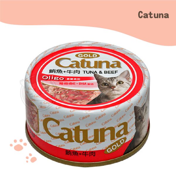 Catuna開心金罐80g 鮪魚+牛肉口味. Catuna開心金罐80g 鮪魚+牛肉口味.