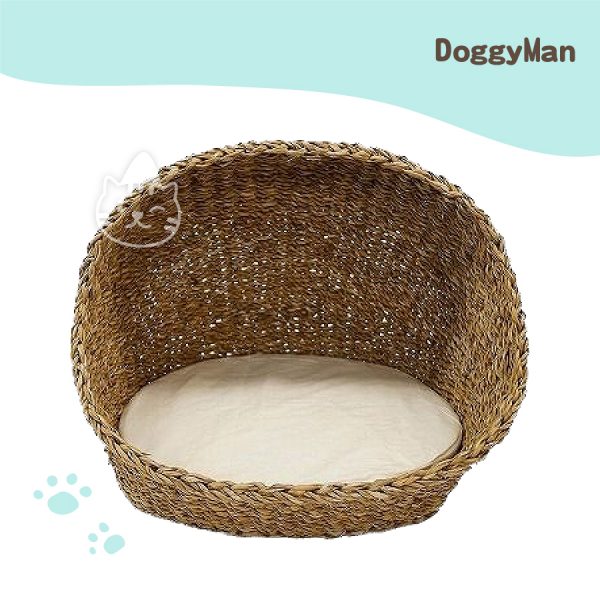 Doggyman涼爽夏日手工編織睡床(附軟墊)
