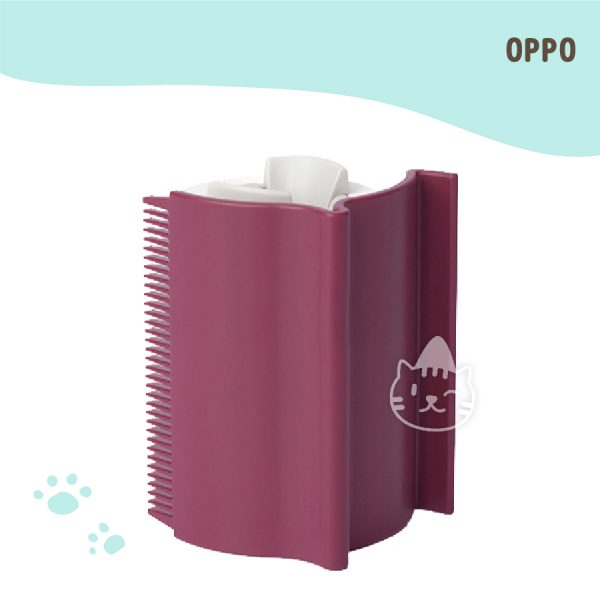 OPPO Groomo黏毛梳毛兩用變利器-桃紅 OPPO Groomo黏毛梳毛兩用變利器-桃紅