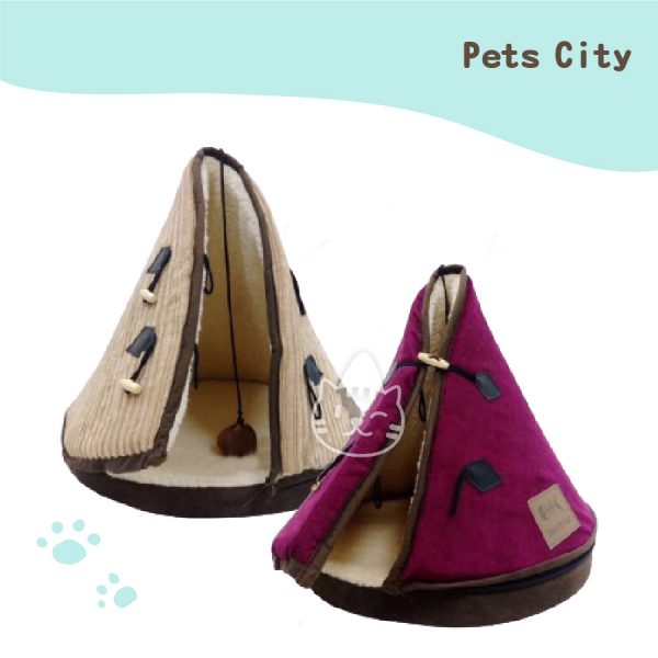 Pets City 條絨貓帳篷