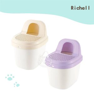 Richell Corole 不沾砂貓廁所 (粉紫