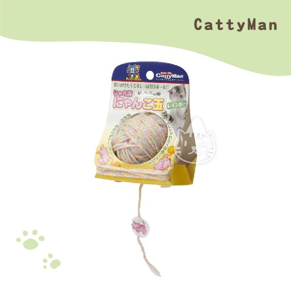 日本CattyMan《愛貓大毛線球》-彩虹.