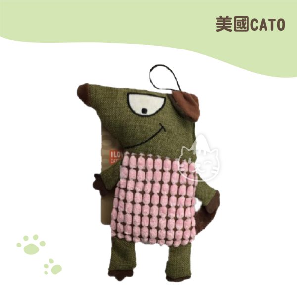 美國CATO寵物發響玩具-粉身公仔 2414CM