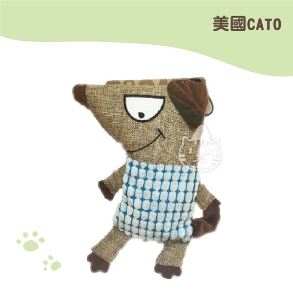 美國CATO寵物發響玩具-綠衣公仔 2414CM