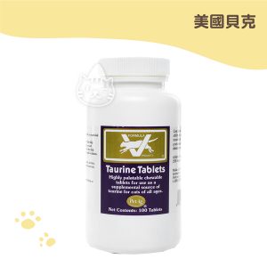 美國貝克藥廠 愛貓牛磺酸錠 100錠