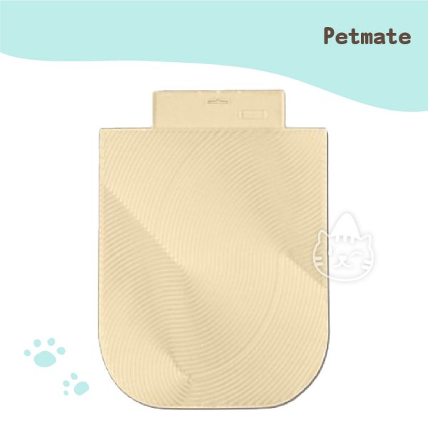 Petmate 稜紋形防汙貓砂踏墊(米色)