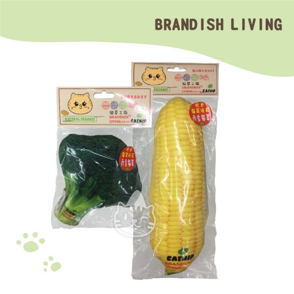 小鮮食貓草玩具(玉米花椰菜)