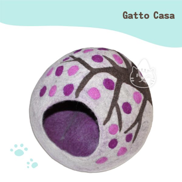 Gatto Casa 手工羊毛氈貓窩-梵谷桃樹花開 Gatto Casa 手工羊毛氈貓窩-梵谷桃樹花開
