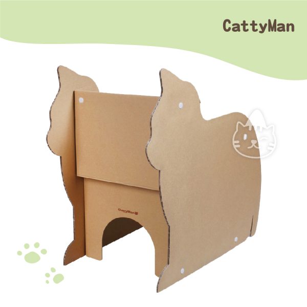 日本製CM貓咪造型小屋遊玩紙箱