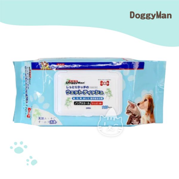 DOGGYMAN犬貓用濕紙巾-薰衣草香 110抽