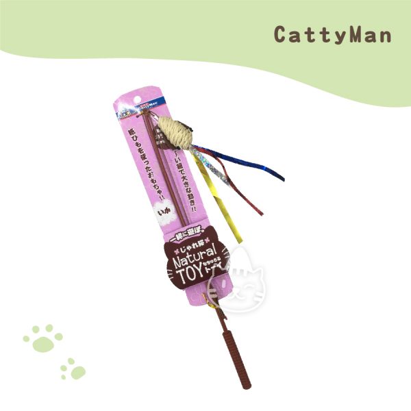 CATTYMAN-自然風逗貓棒-魷魚.