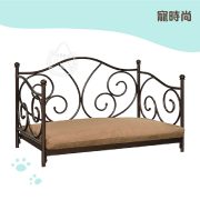寵時尚 沙發床 宮廷風 灰色咖啡.