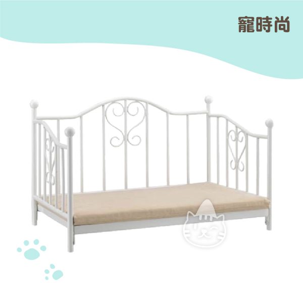 寵時尚 沙發床 簡約風 白色咖啡