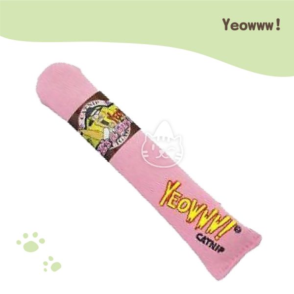 Yeowww!美國天然瘋狂貓有機貓草-雪茄(粉紅色)