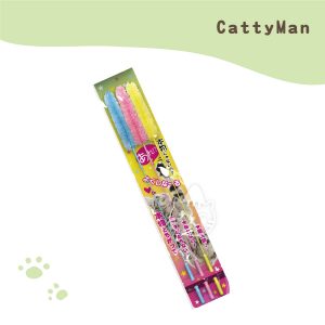 Cattyman 貓用狗尾草華麗彩色逗貓棒 3支裝.