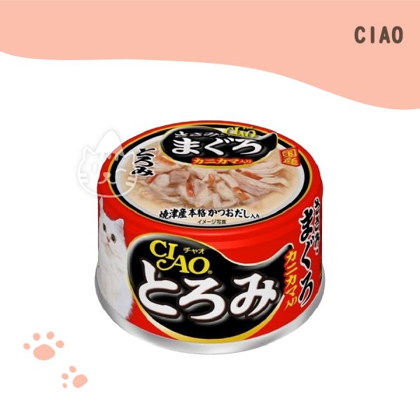 CIAO多樂米濃湯罐 雞肉+鮪魚+蟹肉棒(A-43) 80g.