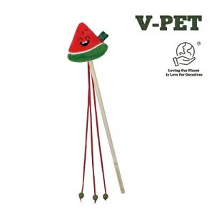 V-PET 可發聲逗貓棒-西瓜