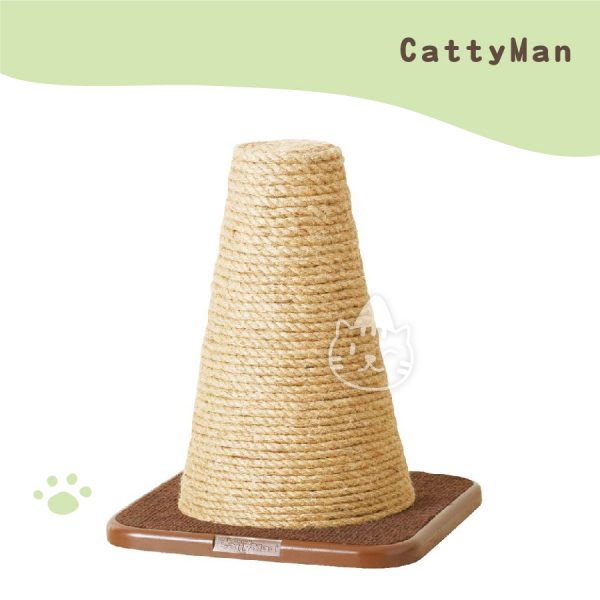 Cattyman 貓抓抓遊戲麻繩三角錐.