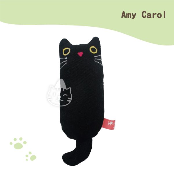 Amy Carol 肥貓貓草玩具-黑色
