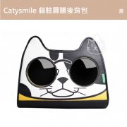 Catysmile 貓臉圖騰後背包(黃)_01