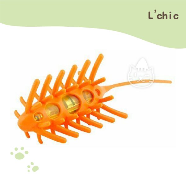 L’chic 震動異形毛毛蟲(橘色)