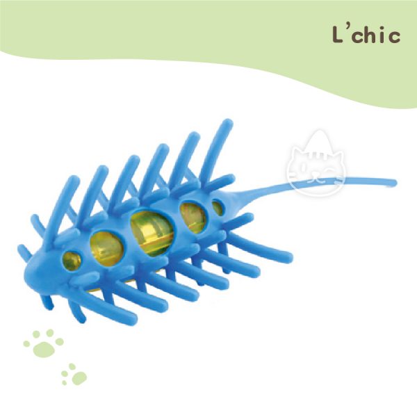 L’chic 震動異形毛毛蟲(藍色)