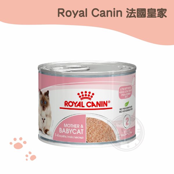 皇家 BC34W離乳貓與母貓專用濕糧-195g(罐) (1)
