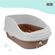貓讚流砂款貓砂盆(大) 附鏟(藍咖啡粉紅)2