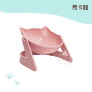 馬卡龍歡樂多功能貓碗 粉紅