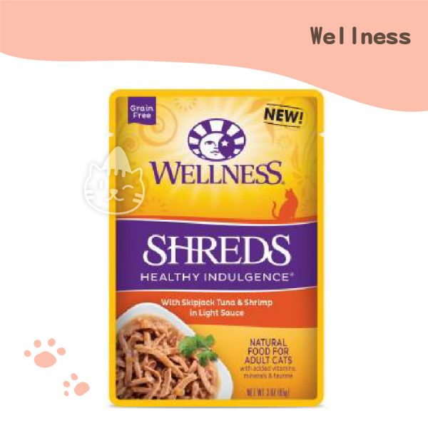 Wellness全方位饗健康鮮肉包-彈牙肉條 鮪魚+鮮蝦 85g.