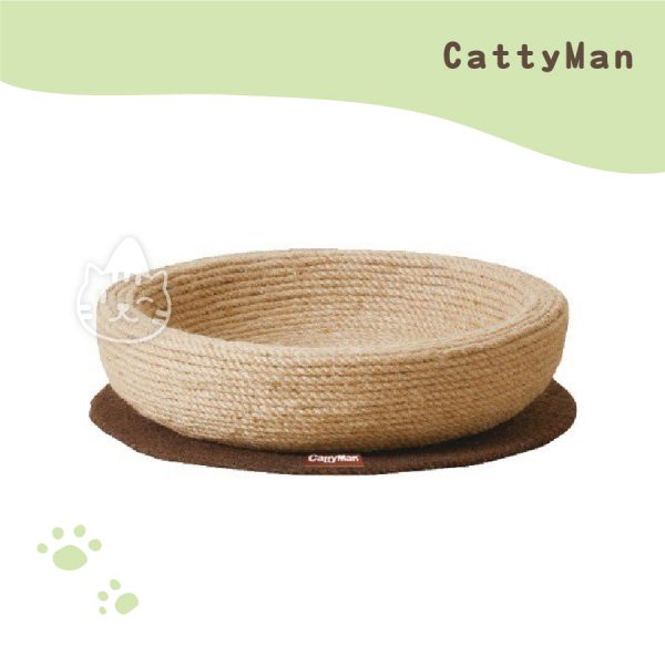 Cattyman 貓抓抓遊戲麻繩圓床.