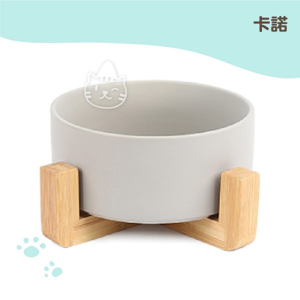 卡諾 陶瓷竹木單碗(灰色) 卡諾 陶瓷竹木單碗(灰色)